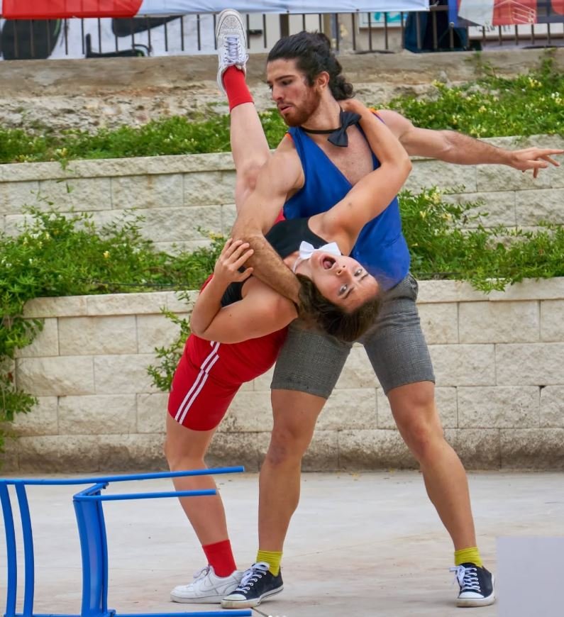 Vega Grimalt en entrenamiento de ballet